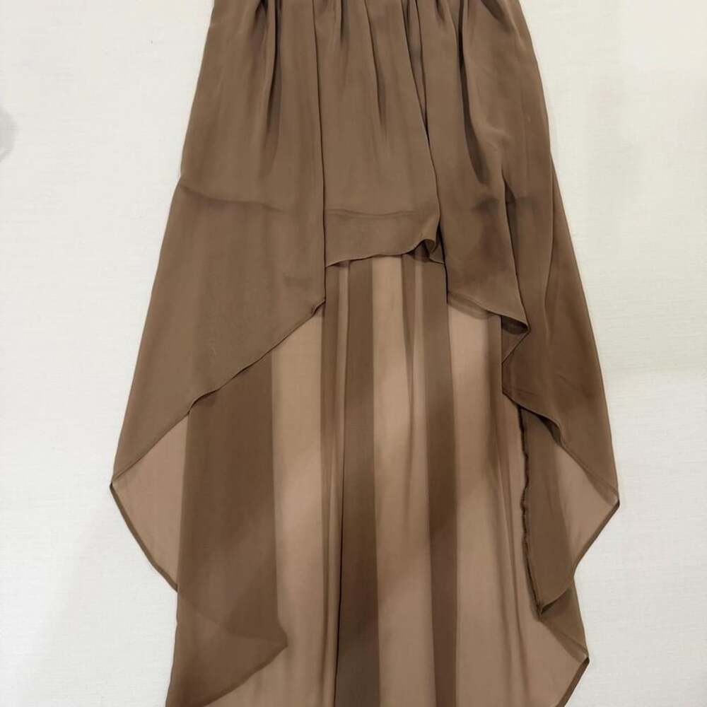 Forever 21 Brown High-Low Maxi Skirt